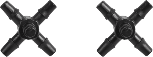 Разветвитель крестовой на 4 выхода для микротрубки Boutte 3-4 мм 30 шт - фото 3