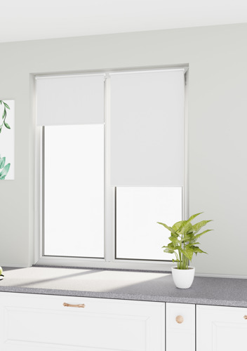Рулонная штора блэкаут KREAFORTA Vorga 80x160 см белая - фото 8