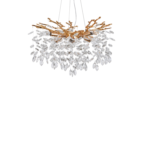 Люстра подвесная Dawn 8 ламп 20 м² цвет золото - фото 3