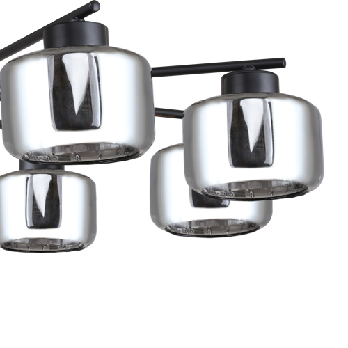 Люстра-паук потолочная Mastery 8 ламп 30 м² цвет черный - фото 5