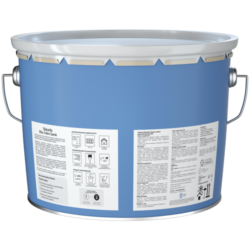 Краска фасадная Tikkurila Pika-Teho Classic моющаяся матовая прозрачная база C 9 л - фото 2