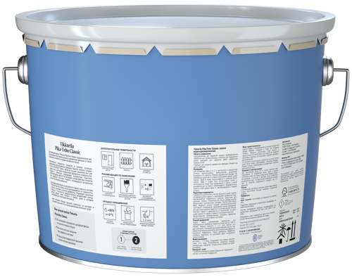 Краска фасадная Tikkurila Pika-Teho Classic моющаяся матовая цвет белый база A 9 л - фото 2