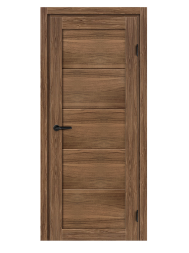 Дверь межкомнатная глухая Толедо 70x200 см CPL цвет орех галант с замком и петлями - фото 2