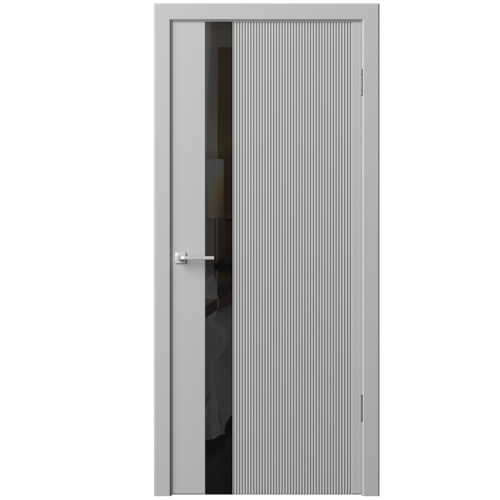 Дверь межкомнатная остекленная Синди-5 70x200 см эмаль цвет гейнсборо с замком и петлями - фото 2