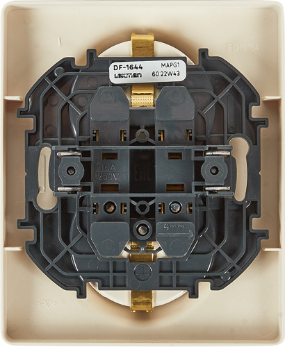 Розетка двойная с заземлением Lexman Lilian без шторок в сборе 16А 250В винтовые зажимы цвет жемчуг - фото 5
