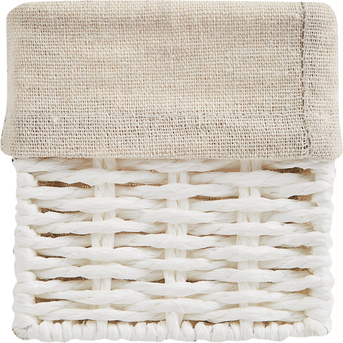 Корзина для хранения 30x10x10 см бумага цвет белый - фото 4