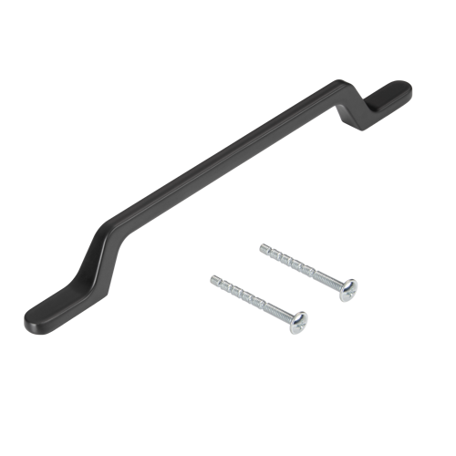 Мебельная ручка-скоба KONSENSA Илим 160 мм черная матовая