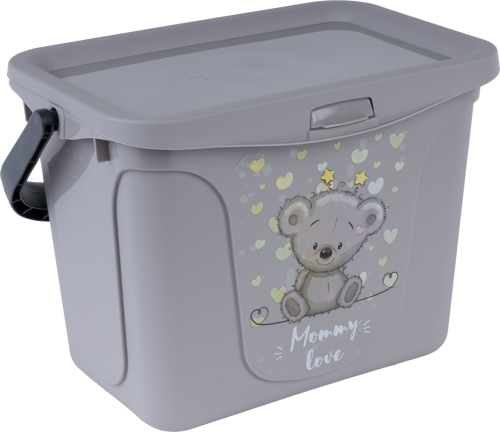 Органайзер Berossi Mommy Love 20.02x20.03x28.68 см пластик серый - фото 3