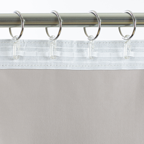 Штора на ленте Камелия 200x280 см цвет светло-бежевый - фото 4