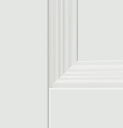 Дверь межкомнатная глухая Трилло 80x200 см Hardflex белый с замком и петлями - фото 3