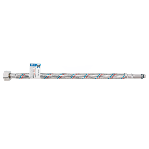 Гибкая подводка для смесителя Aqualine 1/2"xM10-35 гайка - штуцер 60 см - фото 3