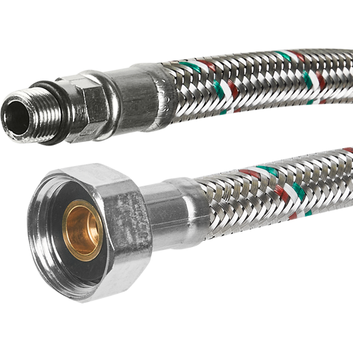 Гибкая подводка для смесителя Uni-Fitt 1/2"xM10-15 гайка - штуцер 40 см - фото 2