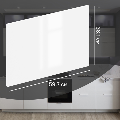 Фасад для кухонного ящика Аша Белая 59.7x38.1 см Delinia ID ЛДСП цвет белый