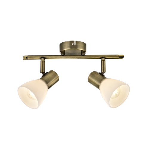 Спот поворотный Inspire City 2 лампы E14 12 м² цвет античная бронза - фото 4