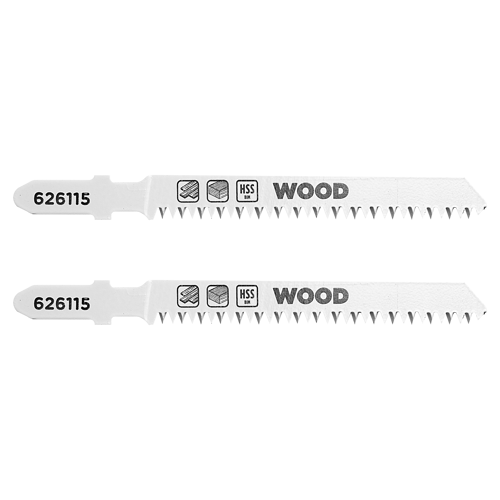 Пилка для электролобзика по дереву KWB 626115 чистый рез, 2 шт.