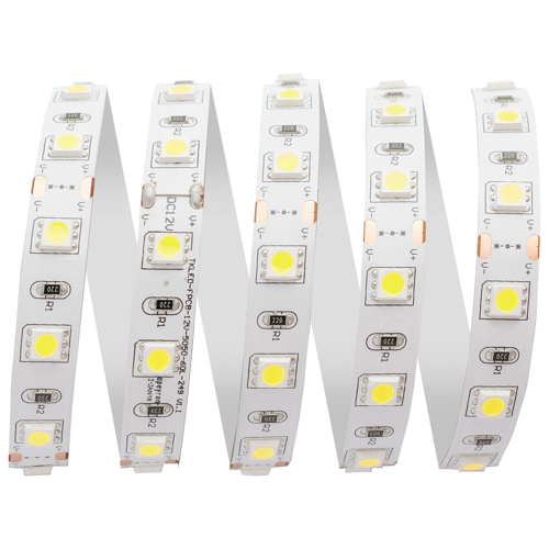 Светодиодная лента Apeyron SMD5050 12В 10 мм 5м 10 Вт/м 60диод/м 700 лм/м 4000 К нейтральный белый свет - фото 4