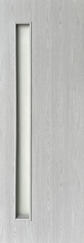 Дверь межкомнатная со стеклом Ясень 80x200 см Hardflex цвет серый с замком - фото 3