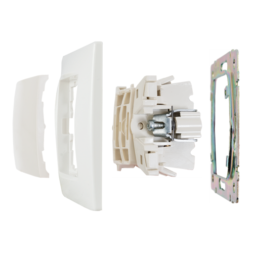 Переключатель двухклавишный - Legrand Valena - 10А 250В схема 6/2 безвинтовые зажимы - слоновая кость - фото 6