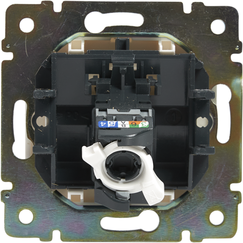 Розетка компьютерная RJ45 категория 5e UTP - Legrand Valena - с захватами - белый - фото 5