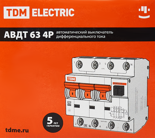 Дифференциальный автомат Tdm Electric АВДТ-63 3P N C16 A 30 мА 6 кА AС SQ0202-0017 - фото 7