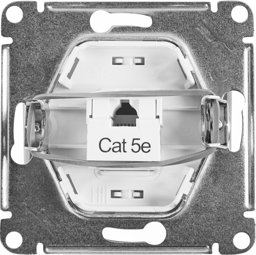 Розетка компьютерная встраиваемая Systeme Electric Glossa RJ45 UTP cat 5e цвет бежевый - фото 4