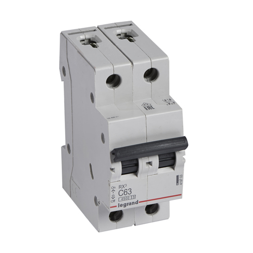 Автоматический выключатель Legrand RX3 2P C63 А 4.5 кА - фото 2