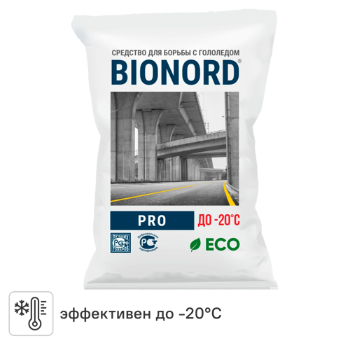 Антигололедный реагент Bionord Pro 23 кг