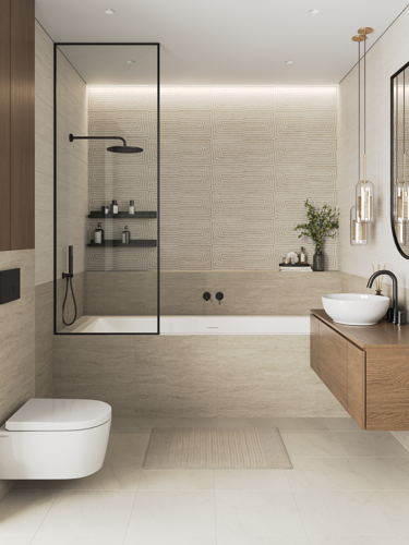 Настенная плитка Unitile Antica 04 25x60 см 1.2 м² матовая цвет бежевый - фото 3