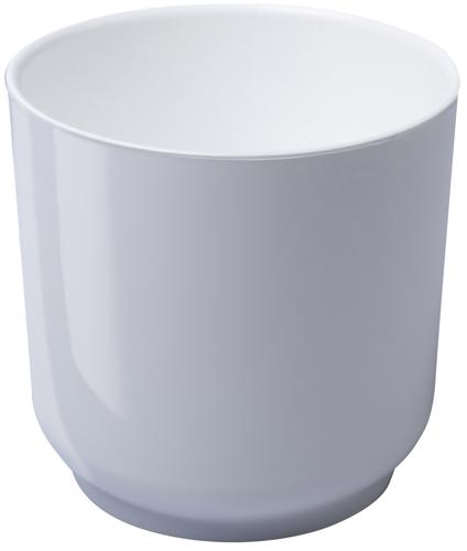 Кашпо Evergreen Design Дельта 22x22x22 см v6.4 л пластик белый