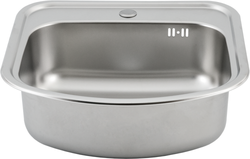 Мойка для кухни врезная Klio Maidsinks 49x47 см глубина чаши 18 см нержавеющая сталь цвет серебристый - фото 3