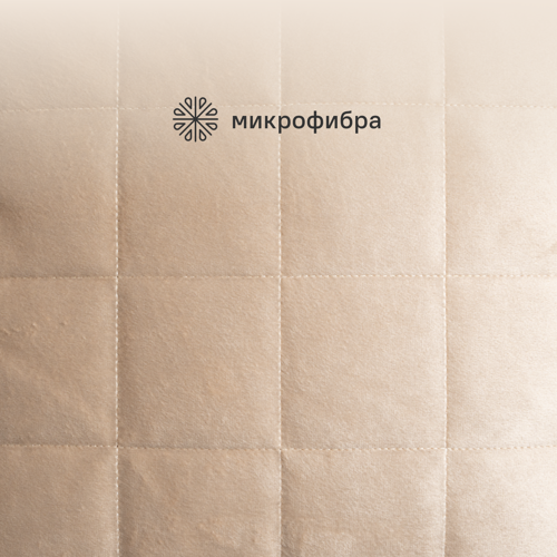 Подушка INSPIRE Etna 50x50 см велюр цвет бежевый - фото 3