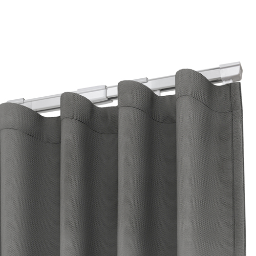 Шинный карниз телескопический однорядный KREAFORTA Simple 200-360 см алюминий комплект - фото 4