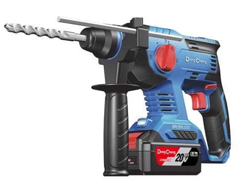Перфоратор аккумуляторный SDS-plus Dongcheng DZC22, 20 В Li-ion 2x4 Ач