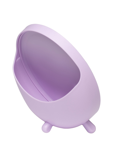 Декоративное зеркало овал 15.5x17.7 см пластик цвет фиолетовый - фото 3