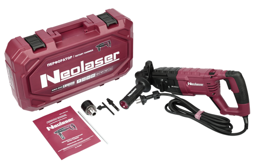 Перфоратор сетевой SDS-plus Neolaser NRH-800, 800 Вт, 3.8 Дж - фото 2