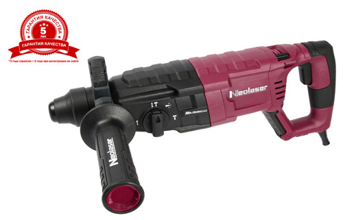 Перфоратор сетевой SDS-plus Neolaser NRH-800, 800 Вт, 3.8 Дж - фото 4