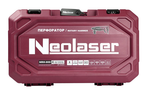 Перфоратор сетевой SDS-plus Neolaser NRH-800, 800 Вт, 3.8 Дж - фото 14