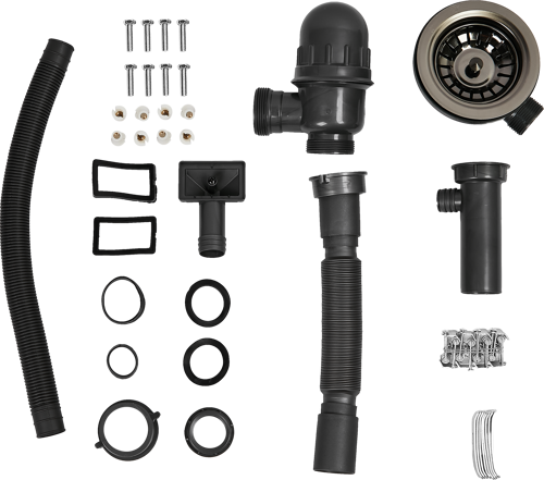 Мойка для кухни врезная Delinia 23x40 см глубина чаши 18 см нержавеющая сталь цвет черный - фото 7