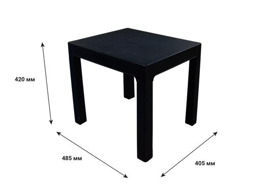 Садовый стол нераздвижной Adriano 48x7.5x39.5 см цвет графит - фото 8