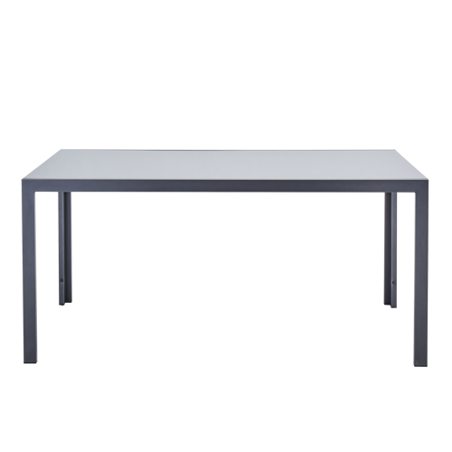 Садовый стол нераздвижной BEGINIA Lyra 160x90 см металл серый - фото 3