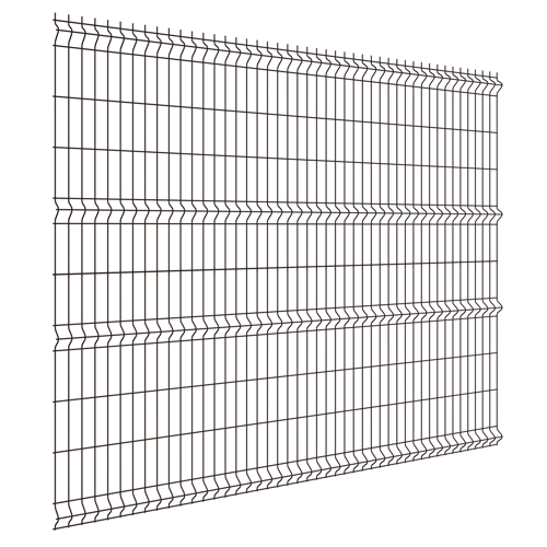 3D панель для забора Каскад Эко 2.5x2 м оцинкованный RAL 8017